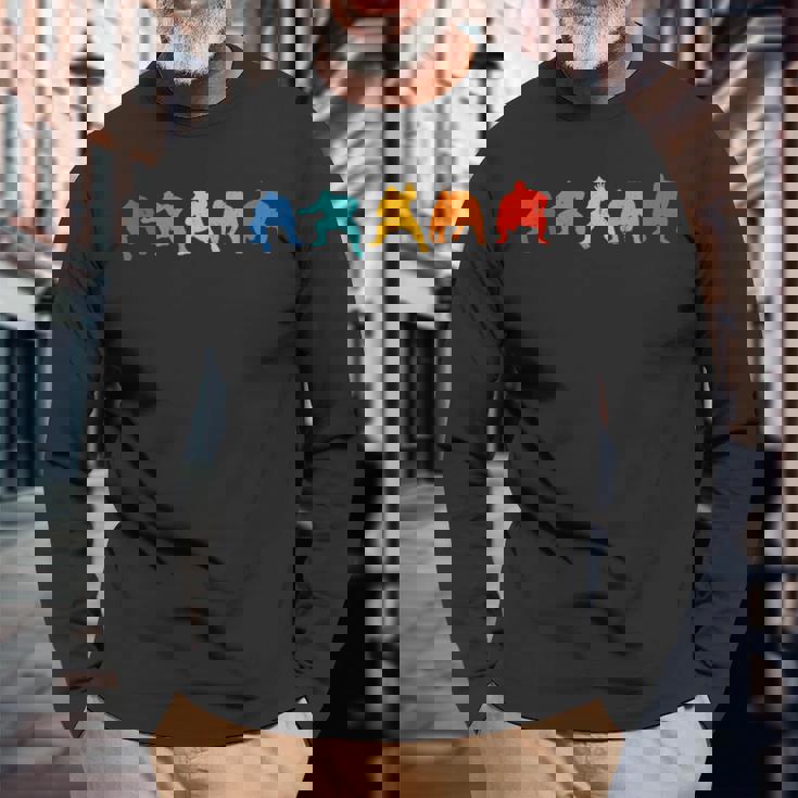 レトロ相撲ファイターズ 長袖Tシャツ 高齢者への贈り物