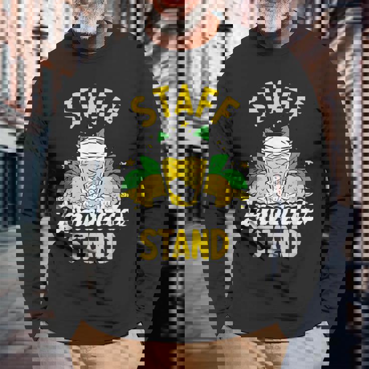 レモネードスタンド スタッフ レモネードスタンド Ceo レモネードメーカー 長袖Tシャツ 高齢者への贈り物