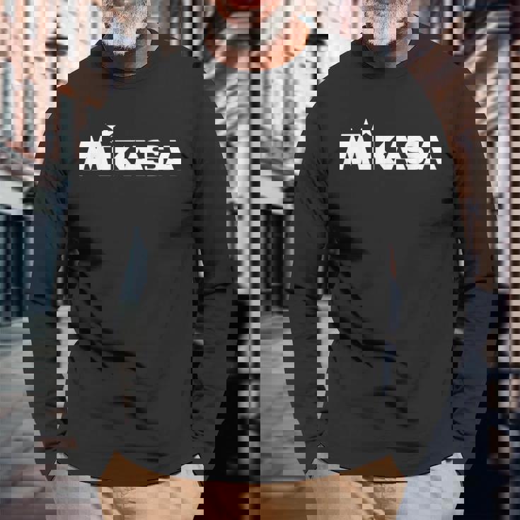 ロゴ Wh プリント バレーボール 長袖Tシャツ 高齢者への贈り物