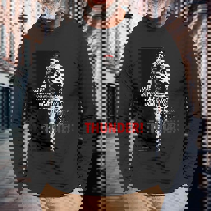 ロッキー・ユー・ゴナ・ゴナ・イーツライトニング 長袖Tシャツ 高齢者への贈り物