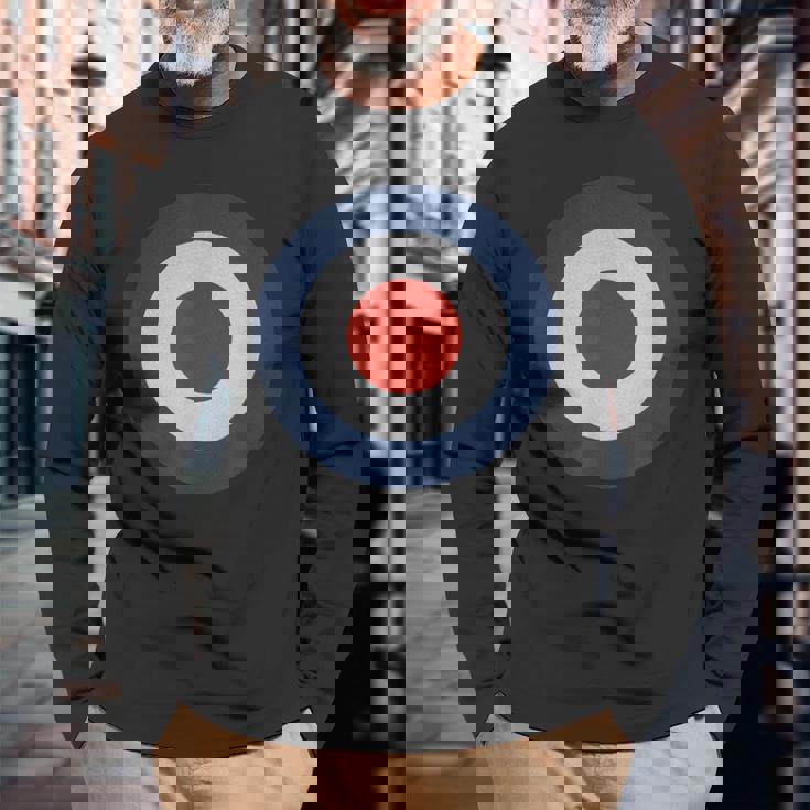 ロンドン イギリス ロック パンク モッズ ターゲット メンズ ミリタリー 空軍 かっこいい アーミー Army Uk 長袖Tシャツ 高齢者への贈り物