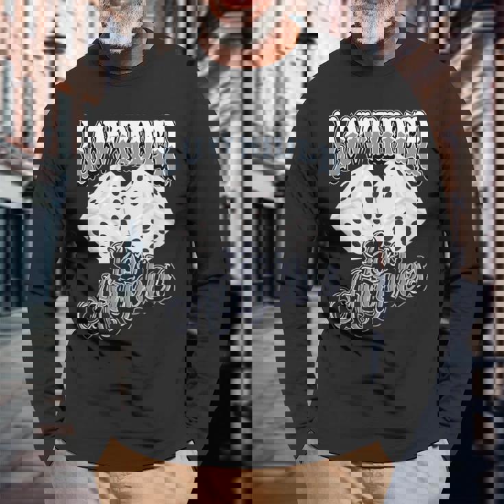 ローライダー・ダド、LAチカーノ ダイス、ロサンゼルス ローライダー スタイル 長袖Tシャツ 高齢者への贈り物