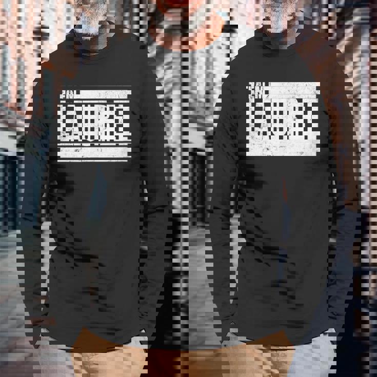 ローレルチャレンジ-チームローレル 長袖Tシャツ 高齢者への贈り物