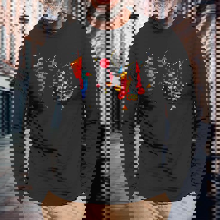 ワシリー・カンディンスキー1929による有無 長袖Tシャツ 高齢者への贈り物