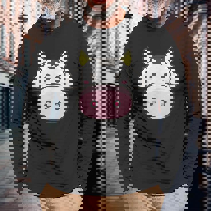 ヴァカスカワイイ牛 レガーロ 長袖Tシャツ 高齢者への贈り物