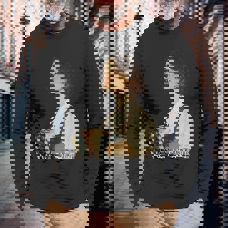 ヴィレット・シャーロット・ブロンテの古典心理小説 長袖Tシャツ 高齢者への贈り物