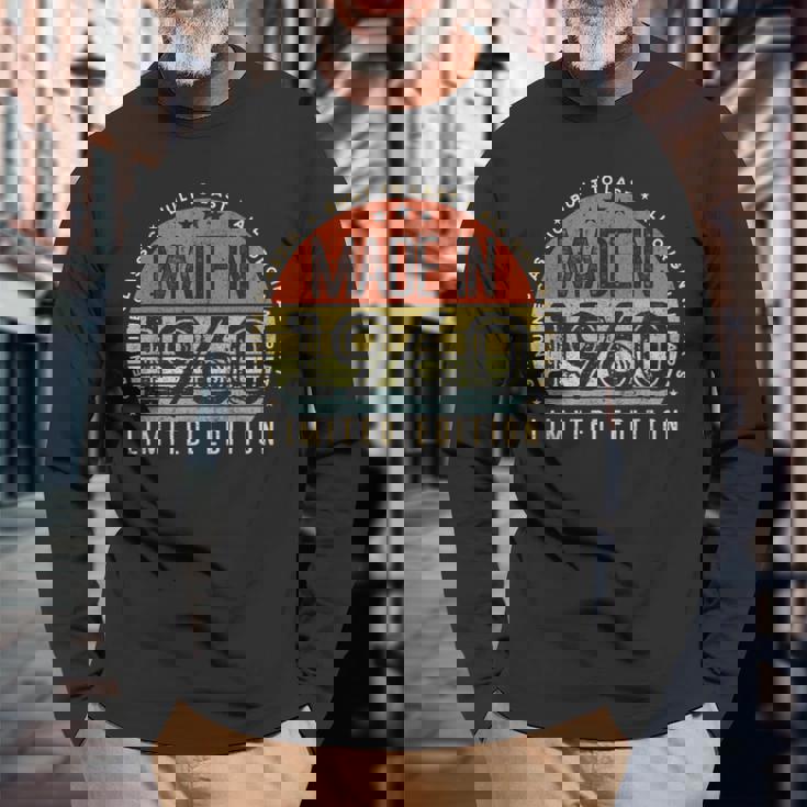 ヴィンテージ 1960 限定版 レトロ 1960年製 メンズ レディース 長袖Tシャツ 高齢者への贈り物