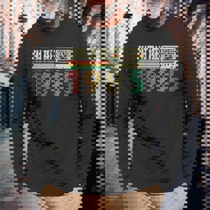 ヴィンテージ 1985 39歳の誕生日 39歳の誕生日プレゼント 長袖Tシャツ 高齢者への贈り物