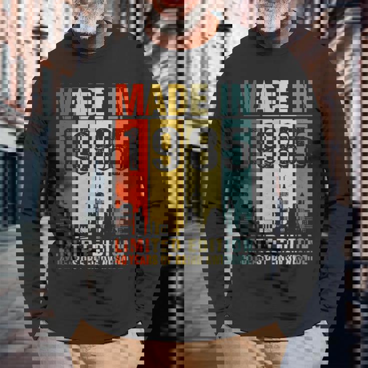 ヴィンテージ 1985 40 Years Of Being Awesome 長袖Tシャツ 高齢者への贈り物