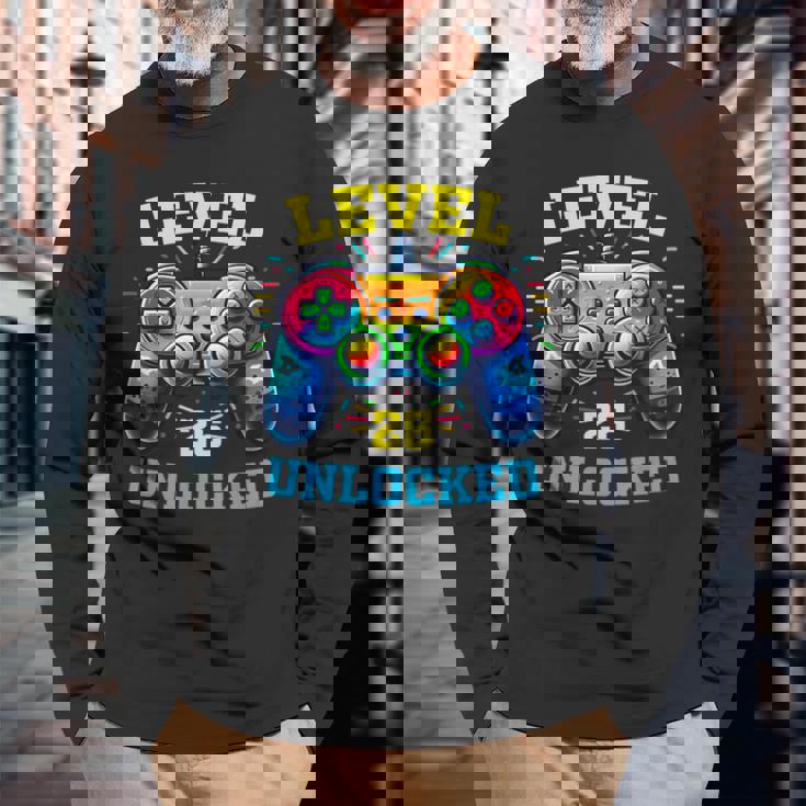 ヴィンテージ 26歳の誕生日 ゲーマー 26歳のギフト 26歳の誕生日 長袖Tシャツ 高齢者への贈り物