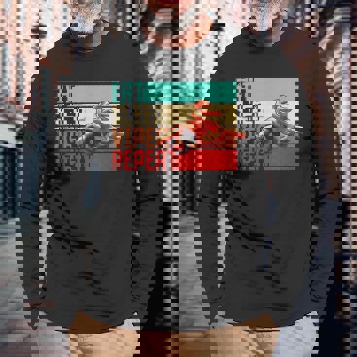 ヴィンテージ Eatleep Repeatiper 長袖Tシャツ 高齢者への贈り物