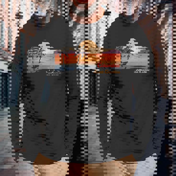 ヴィンテージ コロンビア サウスカロライナビーチ 長袖Tシャツ 高齢者への贈り物