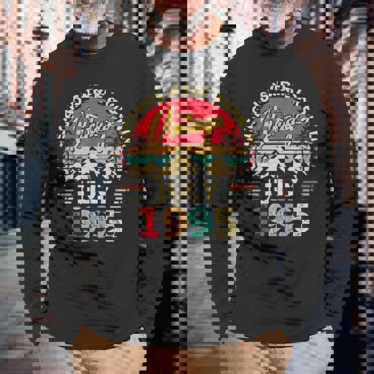 ヴィンテージ30歳の誕生日レジェンドは1995年7月に誕生しました。 長袖Tシャツ 高齢者への贈り物