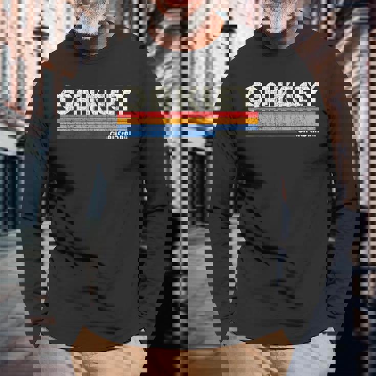 ヴィンテージ70年代80年代スタイルoakley Ca 長袖Tシャツ 高齢者への贈り物