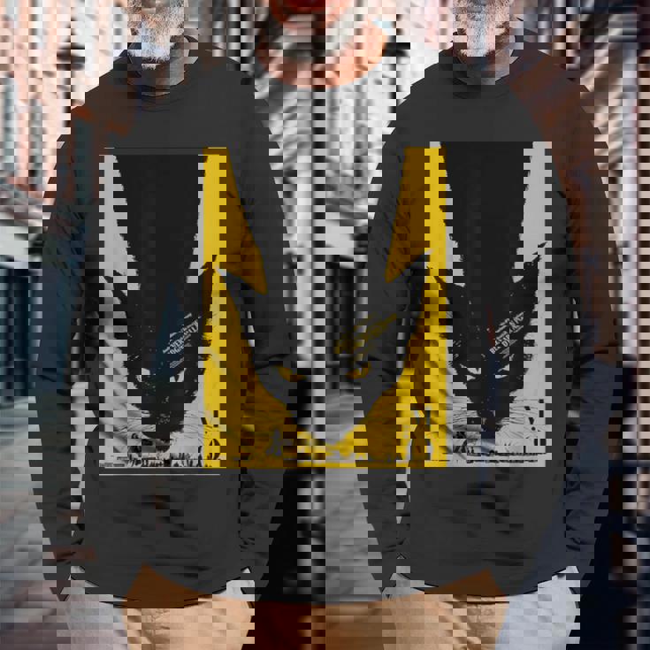 ヴィンテージポスター 黒猫レトロtシャツ 長袖Tシャツ 高齢者への贈り物