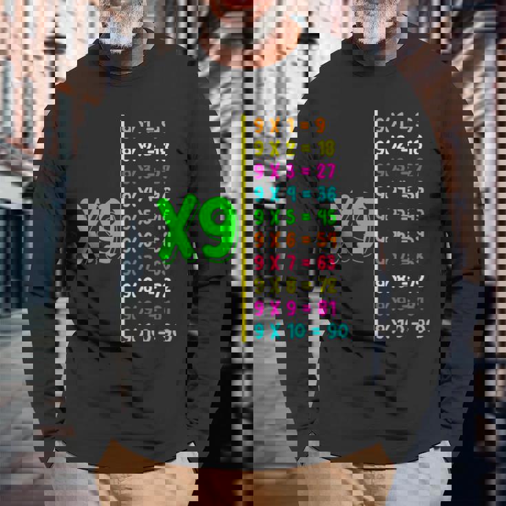 九九 小学校 算数 日 キッズ 男の子 長袖Tシャツ 高齢者への贈り物