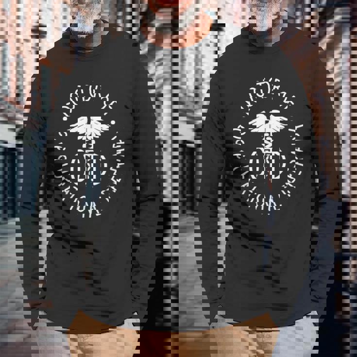 作業療法士 セラピスト Otd卒業 長袖Tシャツ 高齢者への贈り物