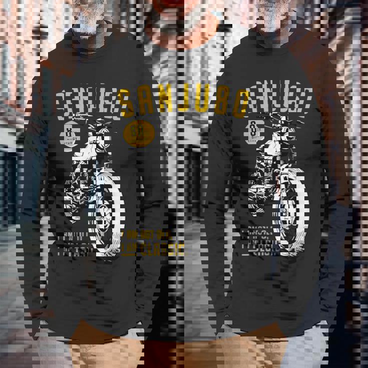 傘寿祝い 車好き 父 男性 おしゃれ クラシックカー 80歳 I'm Not Old I'm Classic 長袖Tシャツ 高齢者への贈り物