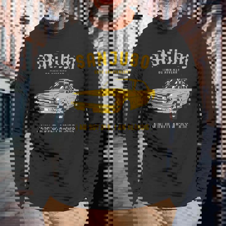 傘寿祝い 車好き 父 男性 父の日 クラシックカー 80歳 I'm Not Old I'm Classic 長袖Tシャツ 高齢者への贈り物