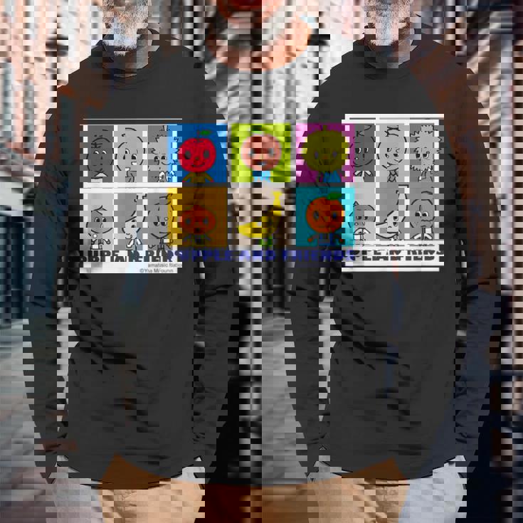 元気いっぱいおともだち 長袖Tシャツ 高齢者への贈り物