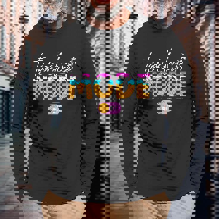 先生モード オフアイスクリーム ハッピー 学校最後の日 夏 長袖Tシャツ 高齢者への贈り物