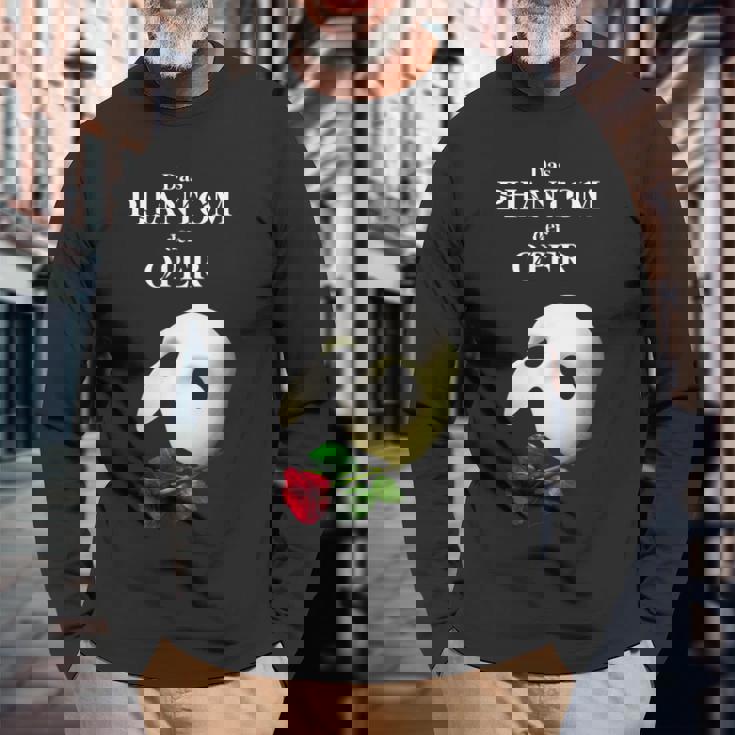 公式「オペラ座の怪人」ドイツのロゴ。 長袖Tシャツ 高齢者への贈り物