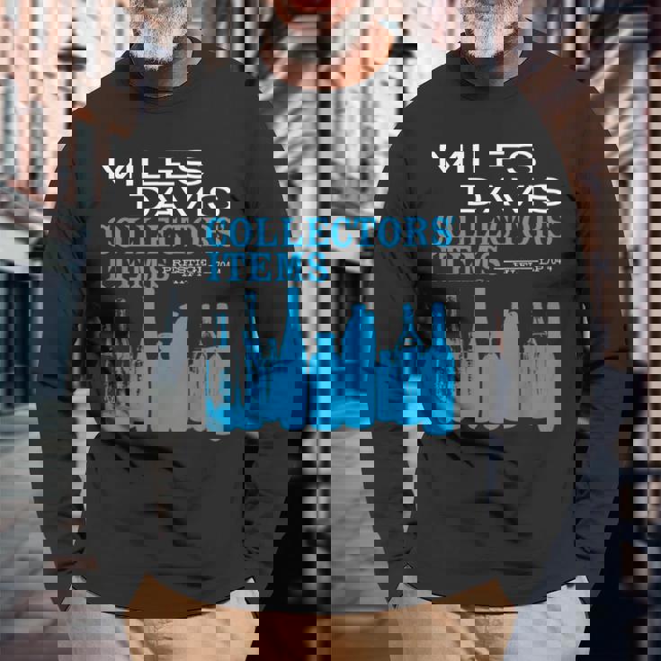 公式マイルス・デイビス ジャズ アイコングッズ コレクターズアイテム 長袖Tシャツ 高齢者への贈り物