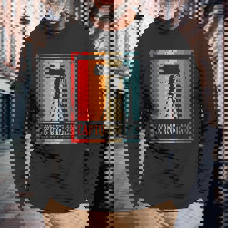 写真家 カメラ 写真撮影 デジタルカメラ 長袖Tシャツ 高齢者への贈り物