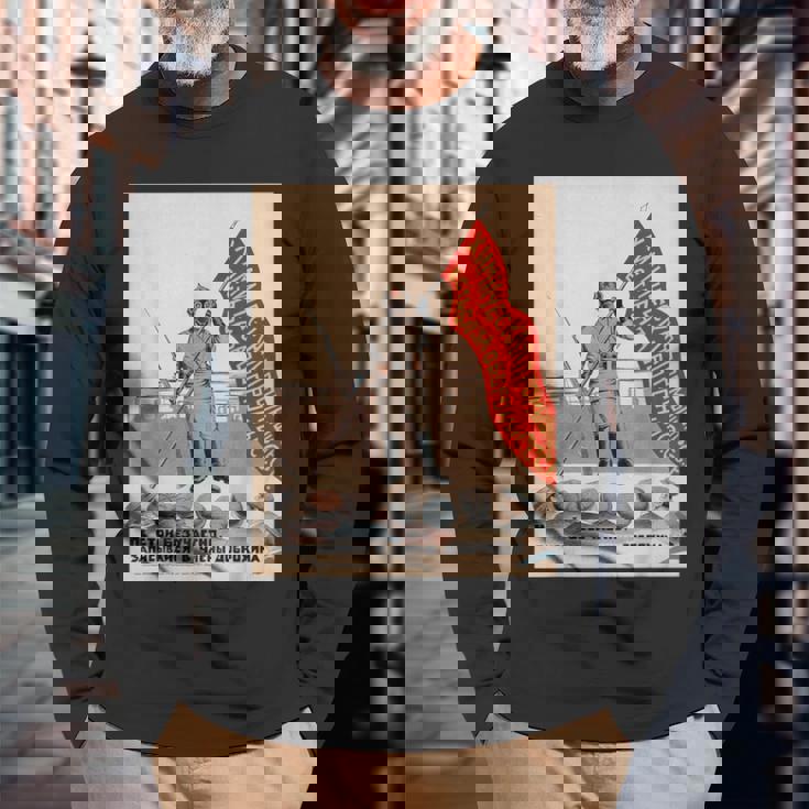 化学工業sovi8ヴィンテージプロパガンダ。 長袖Tシャツ 高齢者への贈り物