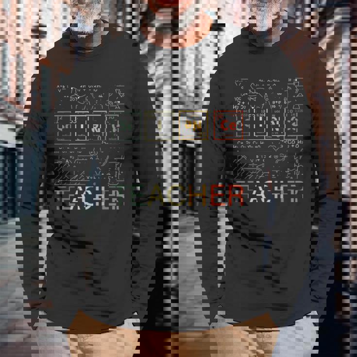 化学要素ラボサイエンス 長袖Tシャツ 高齢者への贈り物