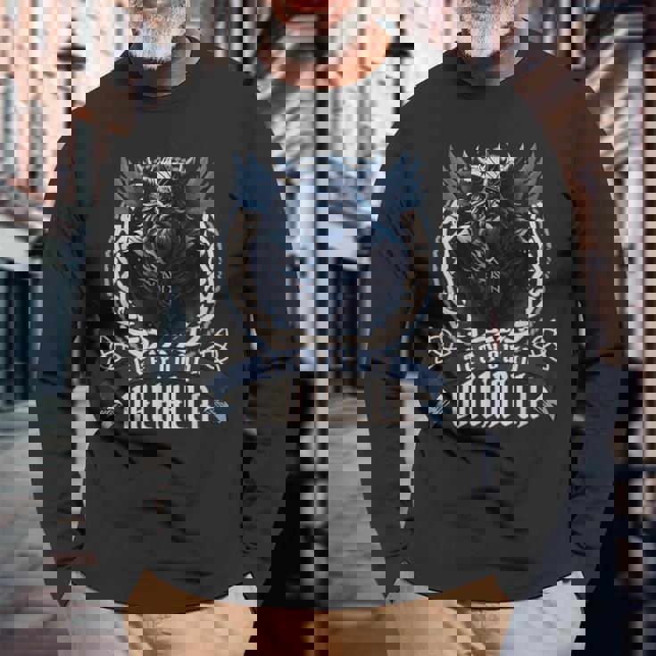 北欧の戦士ヴァルハラ北欧神話オーディン北欧人バイキング 長袖Tシャツ 高齢者への贈り物