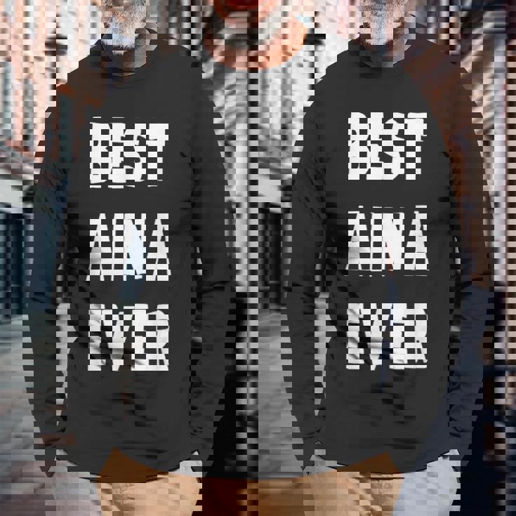 史上最高の Aina 長袖Tシャツ 高齢者への贈り物