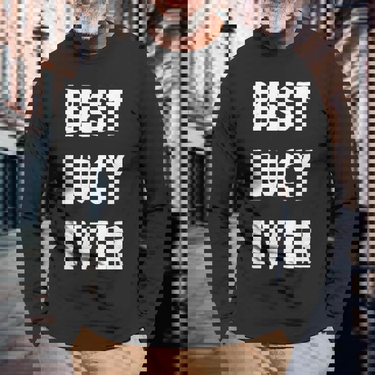 史上最高の Lucy 長袖Tシャツ 高齢者への贈り物