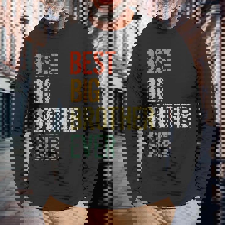 史上最高の兄貴 長袖Tシャツ 高齢者への贈り物