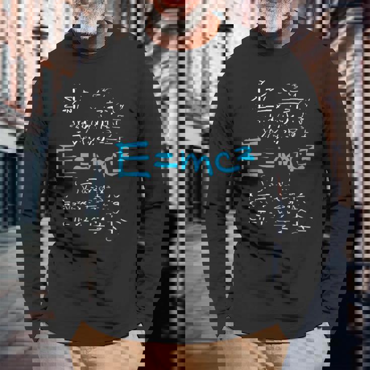 同等フォーミュラ EMc2 質量エネルギー 長袖Tシャツ 高齢者への贈り物