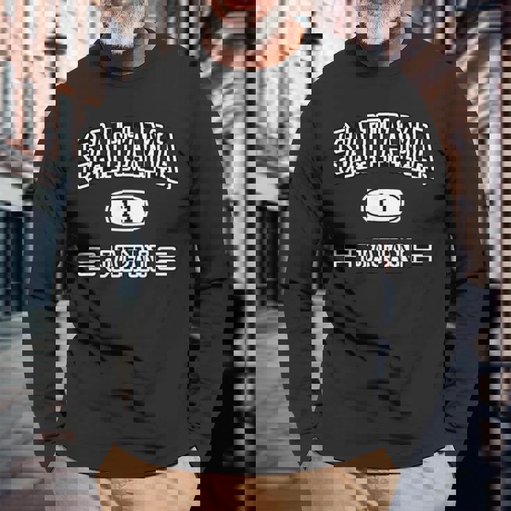 埼玉aitama【チームユニフォーム カレッジ風】Jimo-T ジモティ お土産 面白い かっこいい 長袖Tシャツ 高齢者への贈り物