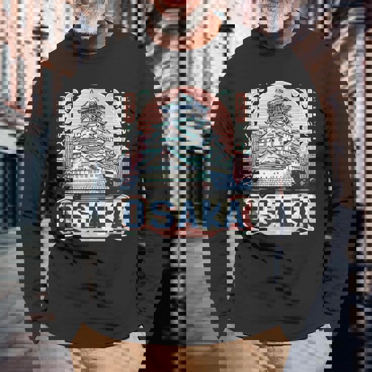 大阪市城 日本土産 長袖Tシャツ 高齢者への贈り物