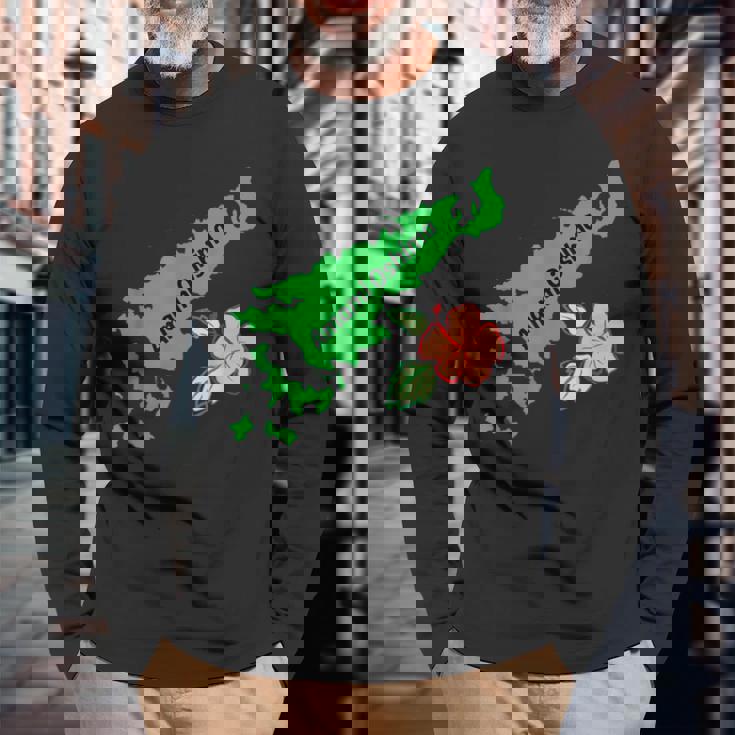 奄美大島 日本 3 長袖Tシャツ 高齢者への贈り物