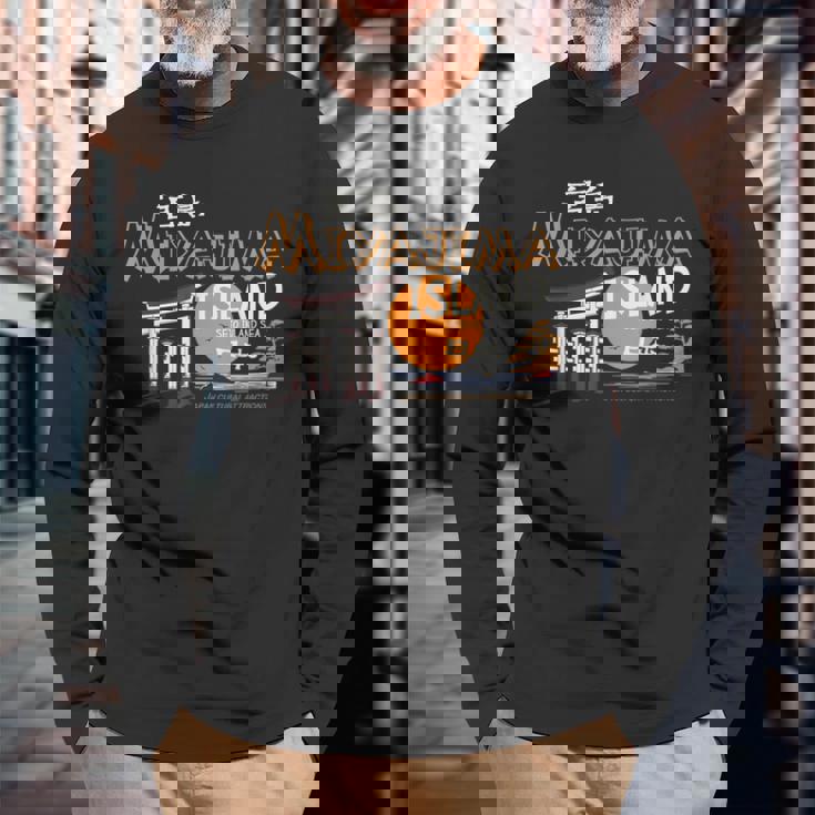 宮島 日本 長袖Tシャツ 高齢者への贈り物