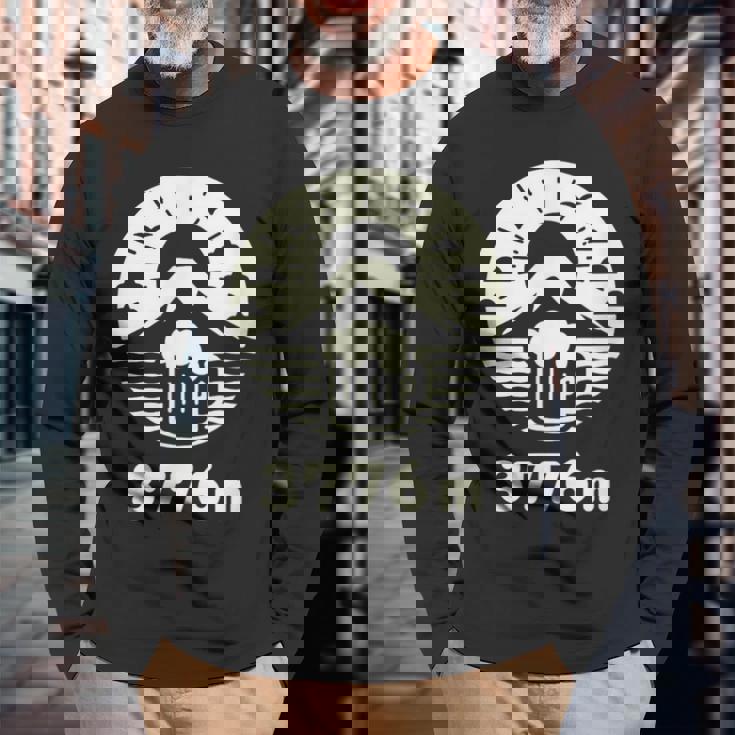 富士山3776ｍ 長袖Tシャツ 高齢者への贈り物