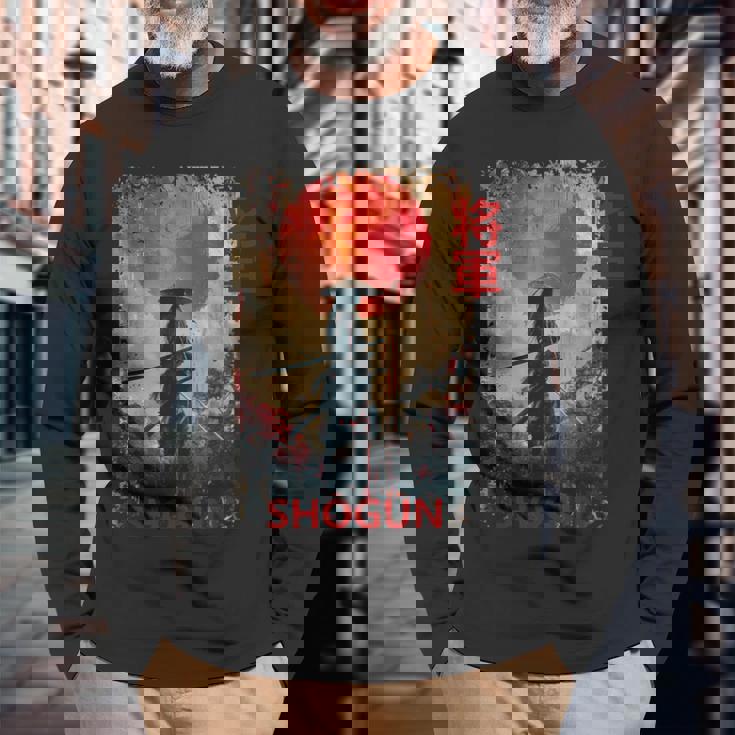 将軍 侍戦士 長袖Tシャツ 高齢者への贈り物