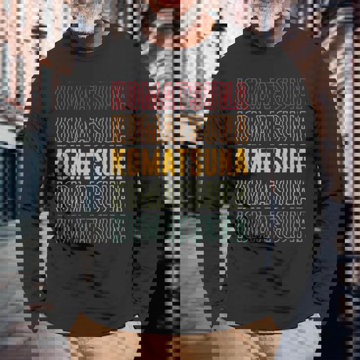 小松菜レインボー 長袖Tシャツ 高齢者への贈り物