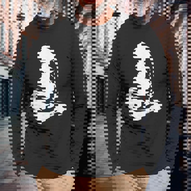 左馬 将棋 文字入り 長袖Tシャツ 高齢者への贈り物