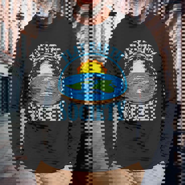 平地球協会フラットアーサー 長袖Tシャツ 高齢者への贈り物