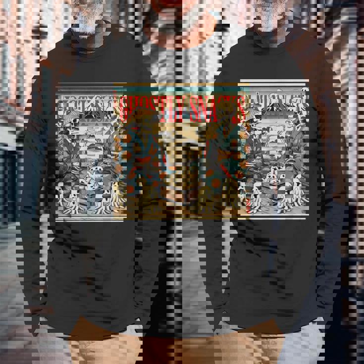 幽霊おやつ 長袖Tシャツ 高齢者への贈り物