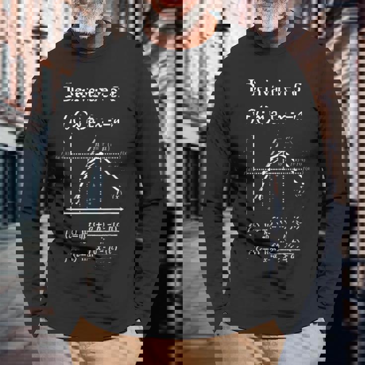 微分限界微積分のオタク定義 数学教師 長袖Tシャツ 高齢者への贈り物