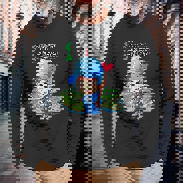 応援 復興 支援 がんばろう Ganbarou 能登 石川 地元愛 Noto Ishikawa 長袖Tシャツ 高齢者への贈り物