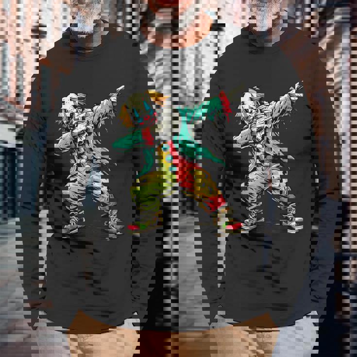 怖いダビングデザインホラーサーカスピエロ 長袖Tシャツ 高齢者への贈り物