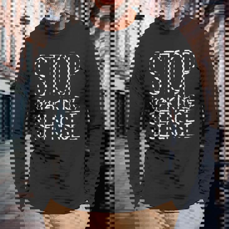 意味をなすのをやめて 長袖Tシャツ 高齢者への贈り物