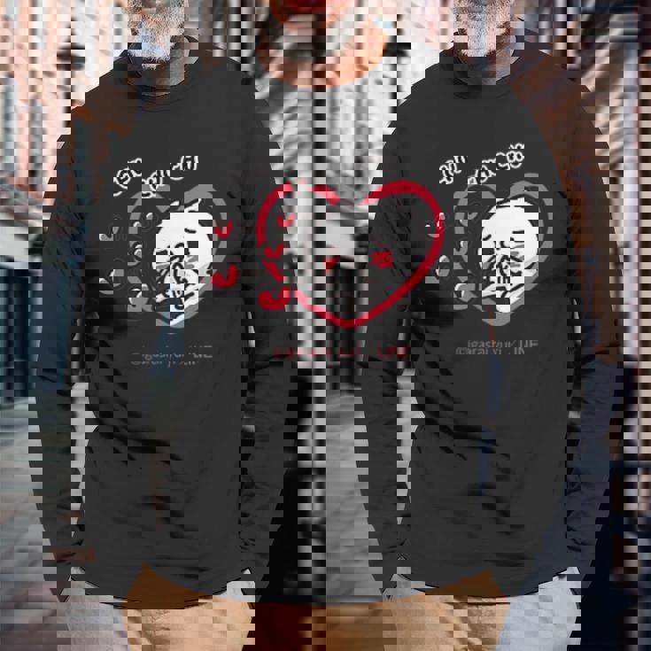 愛しすぎて大好きすぎる。 ペアデザイン にゃんこ 長袖Tシャツ 高齢者への贈り物